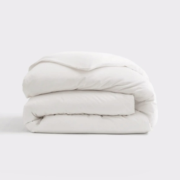 NWT Quince Classic Organic Percale Queen Duvet Cover in White - Picture 6 of 6